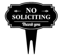 No Advertising Sign for the Front Garden, Weatherproof and Rust-Proof
