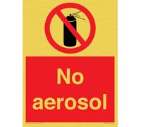 No aerosol Sign - 150x200mm - A5P