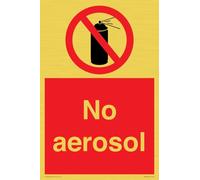 No aerosol Sign - 200x300mm - A4P