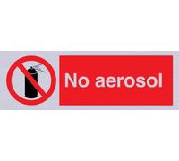 No aerosol Sign - 600x200mm - L62