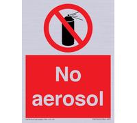 No aerosol Sign - 75x100mm - A7P