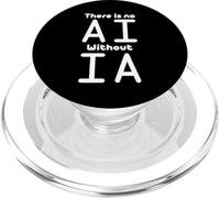 No AI Without IA Artificial Intelligence Machine Learning PopSockets PopGrip for MagSafe