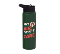 No Air Don't Care Asthma Stainless Steel Insulated Water Bottle