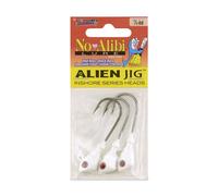 No Alibi, Alien Jig Head, White, 1/4 oz / 7.08 g, 3 pc