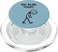 No Alibi Today Murder Mystery Dinner Detective Night Party PopSockets PopGrip for MagSafe