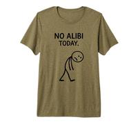 No Alibi Today Murder Mystery Dinner Detective Night Party Premium T-Shirt