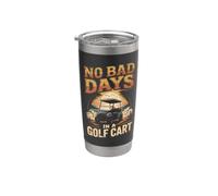 No Bad Days in a Golf Cart Stainless Steel Insulated Tumbler