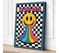 No Bad Days Retro Canvas Wall Art Print 18x12 Inch