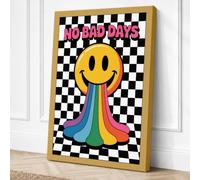 No Bad Days Retro Canvas Wall Art Print 18x12 Inch