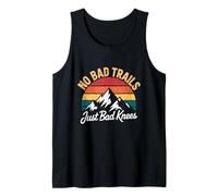 No Bad Trails Just Bad Knees Hiking Enthusiasts Tank Top