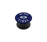 No Bad Vibes Evil Eye Humor Positivity Retro Boho Mystic PopSockets Adhesive PopGrip