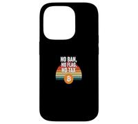 No Ban No Flag No Tax freedom finance power bitcoin Case for iPhone 14 Pro