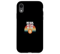 No Ban No Flag No Tax freedom finance power bitcoin Case for iPhone XR