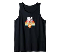 No Ban No Flag No Tax freedom finance power bitcoin Tank Top
