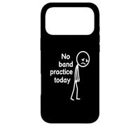 No Band Practice Today, Funny Sad Stickfigure Musician Case for iPhone 17 Pro Max