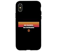 No Banks No Borders freedom finance decentralize bitcoin Case for iPhone X/XS