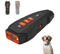 No Bark Ultra Anti Barking Device Dog - NoBark Ultra Ultrasonic Pet Trainer | 3 Levels Adjustable Effective 50-Foot Range Rechargeable - for Small Medium Large Dogs Indoor & Outdoor (Black) (Black)
