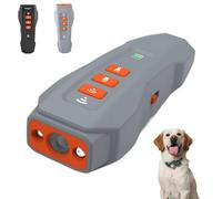 No Bark Ultra Anti Barking Device Dog - NoBark Ultra Ultrasonic Pet Trainer | 3 Levels Adjustable Effective 50-Foot Range Rechargeable - for Small Medium Large Dogs Indoor & Outdoor (Black) (Gray)