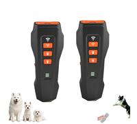 No Bark Ultra Indoor/Outdoor Anti Dog Barking Device, Nobark Ultra Sonic Emitter Dog Training Tool, Stop Puppy from Crying at Night, for Small Medium Large Dogs (Black,2*pcs)