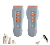 No Bark Ultra Indoor/Outdoor Anti Dog Barking Device, Nobark Ultra Sonic Emitter Dog Training Tool, Stop Puppy from Crying at Night, for Small Medium Large Dogs (Grey,2*pcs)
