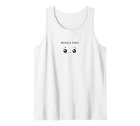 No Beach Today - Minimalist Sad Face Vacation Lover Tank Top