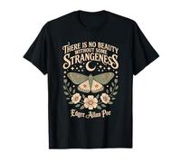 No Beauty Without Some Strangeness Moth Poe Quote T-Shirt