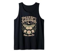 No Beauty Without Some Strangeness Moth Poe Quote Tank Top