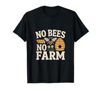 No Bees No Farm Save The Honey Bees Farming T-Shirt