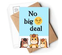 no big deal expression Postcards Envelopes Cards Mailing Year Horse