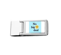 no Big Deal Expression Slim Money Clip Stainless Holder Pocket Wallet