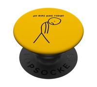 No bike ride today for sad stick man. PopSockets Adhesive PopGrip