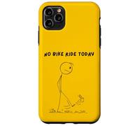 No bike ride today. Sad mad stick man kicking a can. Case for iPhone 11 Pro Max