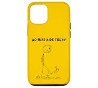 No bike ride today. Sad mad stick man kicking a can. Case for iPhone 12/12 Pro