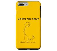 No bike ride today. Sad mad stick man kicking a can. Case for iPhone 7 Plus/8 Plus