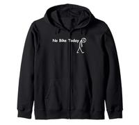 No Bike Today Funny Motorbike Helmet Sad Day Motorcycle Gift Zip Hoodie