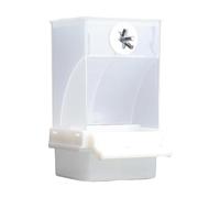 No Bird Cage Feeder | Refill-Ready, Bird-Friendly Food Container - Clear Parakeet Food Dispenser For Cage, Cockatiel, Squirrel, Finch