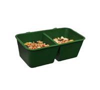 No Bird Feeder,2 in 1 Parrot Cage Food and Water Bowl - No Bird Feeder for Cage for Hamster, Cat, Chicken, Bunny, Guinea, , Aviary, eons
