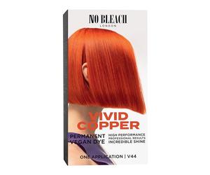 No Bleach London Permanent Hair Dye, Long-Lasting and Multi-dimensional At-Home Hair Colour, Fortified with Vegan Sea Silk and Cocamide for Incredible Shine, Colour: Vivid Copper (Complete Kit)