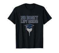 No Bogey Left Behind Golf Graduation Cap Graphic T-Shirt