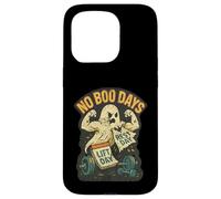 No Boo Days Ghost Lifting Vintage Halloween 90's Retro Gym Case for iPhone 15 Pro
