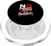 NO BORDERS Is Nations JUST Humanity PopSockets PopGrip for MagSafe