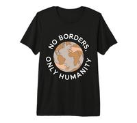 No Borders Only Humanity Peace Pro Immigration Premium T-Shirt
