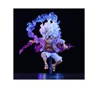 (no box, 10cm) Bandai 10cm Mini One Piece Luffy Gear 5 Action Figure Sun God Nika Statue Anime Figurine Pvc Model Doll