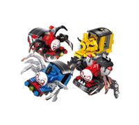(No Box, 7094-4PCS) Choo-Choo Charles Horrors Game Building Blocks Demonic Spider Train Animal