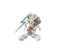 (no box) One Piece Anime Figure Sun God Nika Luffy Gear 5 Q Version Statue Action Figure Model Doll Decoration