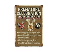 No Bragging Until You Win Man Cave Metal Tin Sign