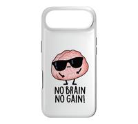 No Brain No Gain Funny Brain Pun Case for iPhone Air