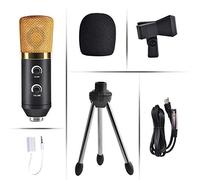 No/Brand PC Microphone With Mic Stand, Professional 3.5mm Jack Recording Condenser Microphone Compatible With PC/Laptop/iPad/Smartphone