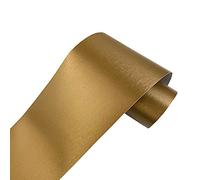 No-brand Peel & Stick PVC Self Adhesive Metallic Color Waterproof Wall Border Decor Sticker Removable Kitchen Bathroom Tiles and Door Reform 4 x196.8 inch (Golden)