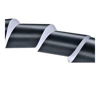 No-brand Peel & Stick PVC Self Adhesive Metallic Color Waterproof Wall Border Decor Sticker Removable Kitchen Bathroom Tiles and Door Reform 4 x196.8 inch (Black)